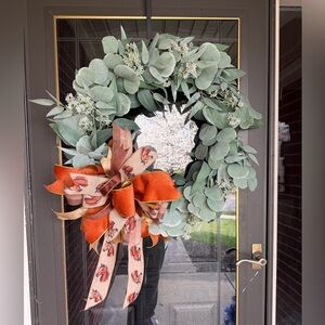 Eucalyptus Wreath with Horse Themed Bow